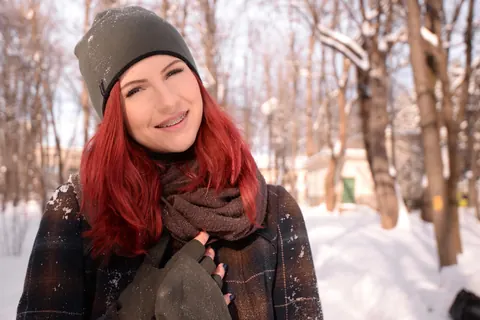 Redhead Strikes Poses Outdoors While Staying Clothed – photo 10 of 17