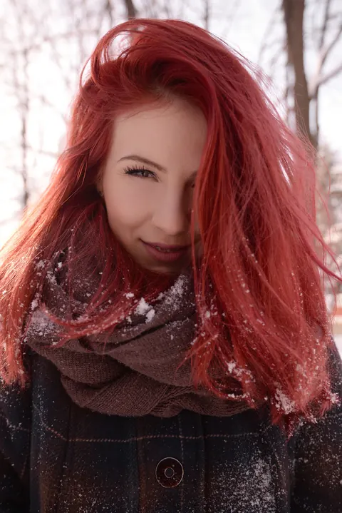 Redhead Strikes Poses Outdoors While Staying Clothed – photo 12 of 17