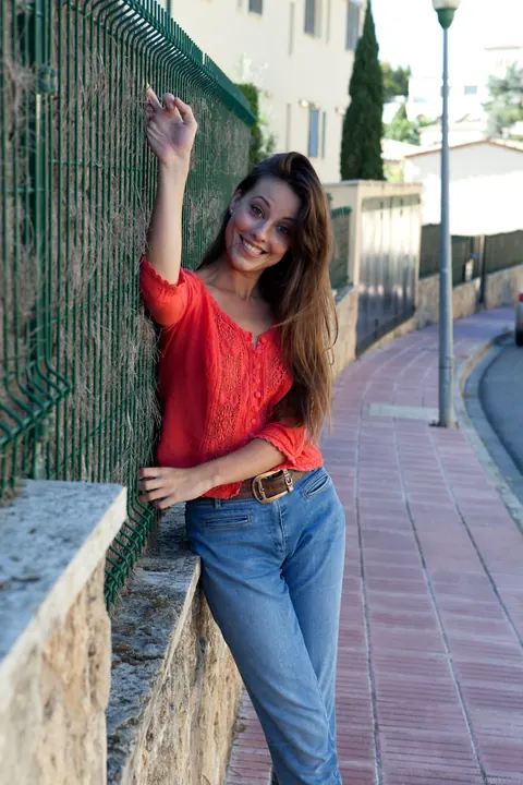 Lorena Garcia: Brunette with Small Natural Tits Spreads Her Hairy Pussy Outdoors – photo 19 of 20