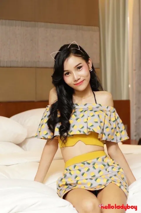 Asian Trans Woman Poses in Dresses Then Strips Nude – photo 7 of 20