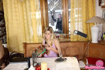 Busty Czech Blonde in Panties Takes Anal and Cum on Her Face