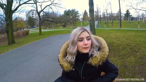 Eva Elfie: Russian Blonde Kneels Outdoors for a POV Blowjob – photo 6 of 21