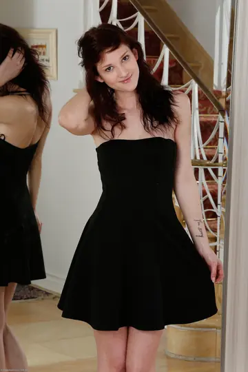 Petite Brunette PAWG in a Dress Spreads Her Shaved Pussy