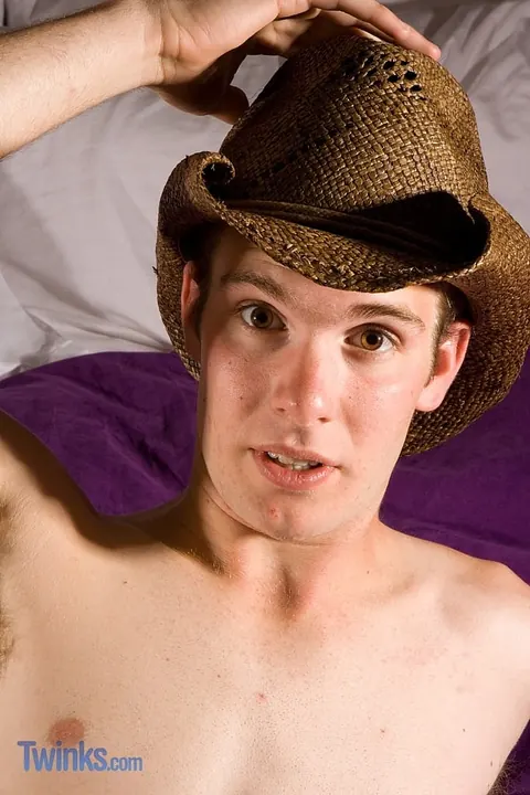 Slim Guy Strokes His Cock and Fingers His Ass in Bed – photo 4 of 21