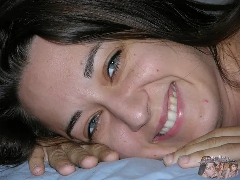 Freya Von Doom: Brunette Strips Off Her Panties and Spreads Her Pussy on the Bed – photo 5 of 16