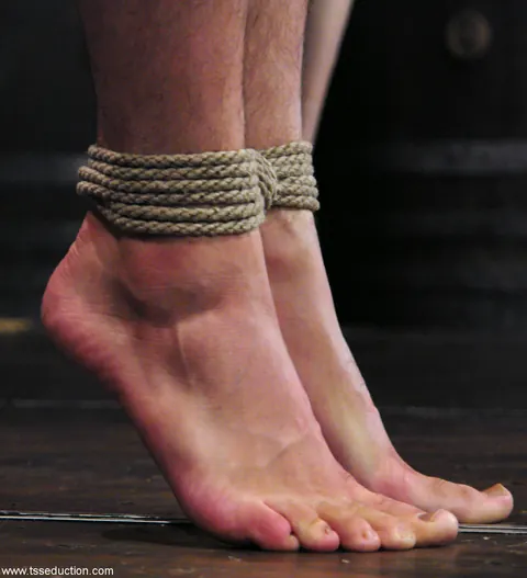 Hairy Trans Woman Dominates Her Bound Male Partner – photo 19 of 21