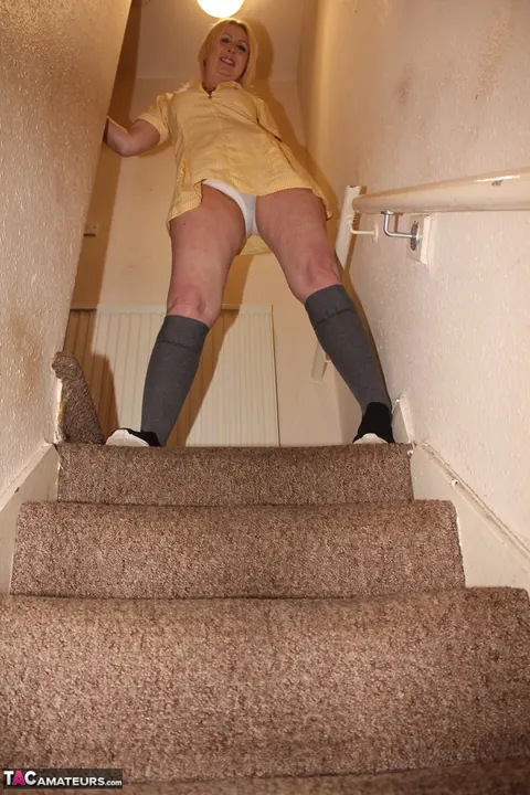 Tracey Lain: Skinny British MILF Sucks and Fucks POV in Uniform – photo 1 of 16