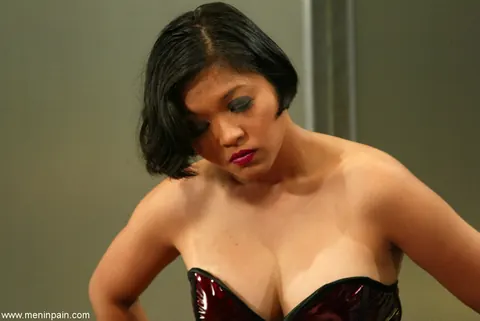 Mika Tan: Asian MILF Dominates Her Man with a Strap-On in Stockings and Heels – photo 9 of 20