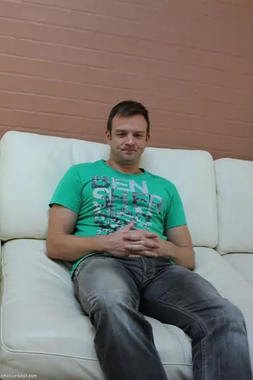 Man Strokes His Cock and Fingers His Ass