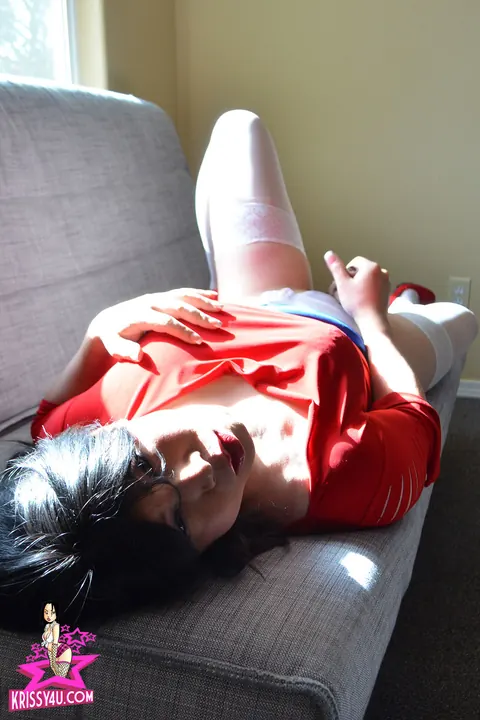 Asian Trans Woman Strips Nude and Masturbates – photo 12 of 16