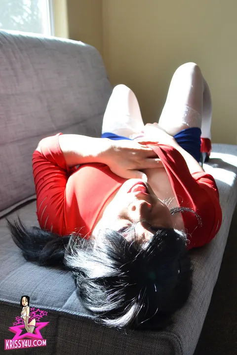 Asian Trans Woman Strips Nude and Masturbates – photo 9 of 16