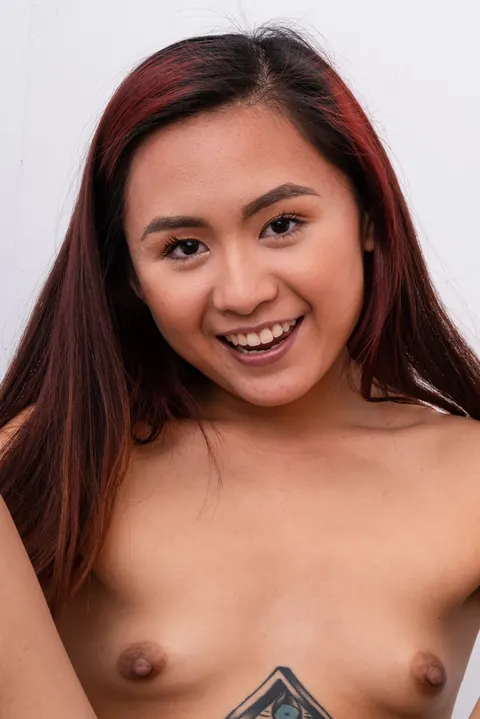 Elle Voneva: Tattooed Asian Brunette Pulls Panties Aside in Pose – photo 15 of 21
