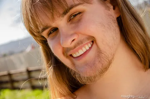 Blonde Shows Off Her Hairy Bush Outdoors – photo 15 of 21