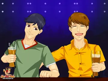Redhead Trans Woman Takes Double Penetration in Animation