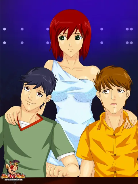 Redhead Trans Woman Takes Double Penetration in Animation – photo 2 of 12