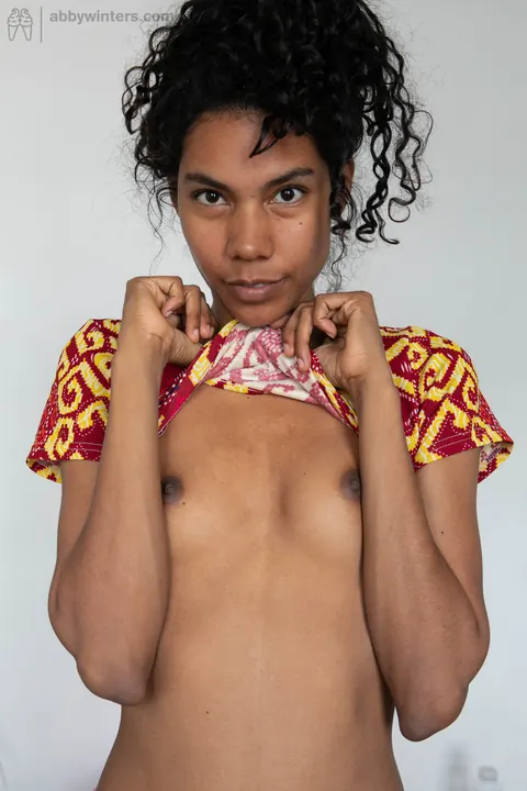 Adriana E: Busty African Latina Spreads Her Wet Pussy Wide – photo 3 of 20