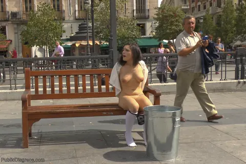 Chiara Diletto: Spanish Brunettes in Skirts Bound and Exposed in Public – photo 15 of 20
