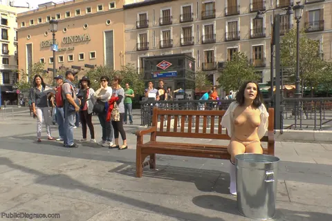 Chiara Diletto: Spanish Brunettes in Skirts Bound and Exposed in Public – photo 16 of 20