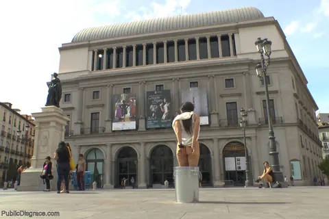 Chiara Diletto: Spanish Brunettes in Skirts Bound and Exposed in Public – photo 6 of 20