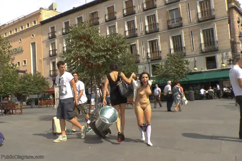 Chiara Diletto: Spanish Brunettes in Skirts Bound and Exposed in Public – photo 19 of 20