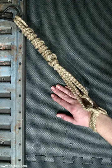 Mature Blonde MILF in Bondage Fucks Herself with a Dildo
