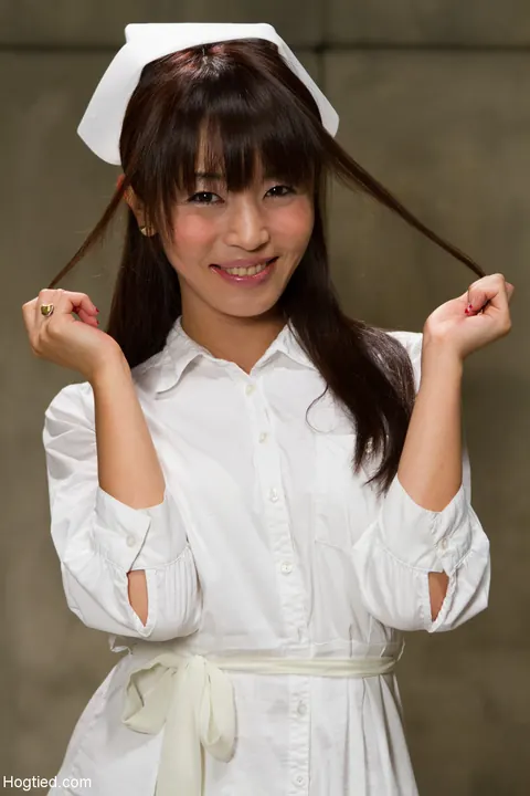 Marica Hase: Asian MILF in a Nurse Uniform Bound, Fucked and Spread Wide – photo 2 of 16