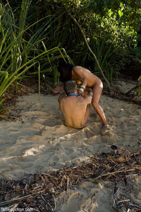 Trans Woman Dominates Her Partner Outdoors – photo 11 of 21