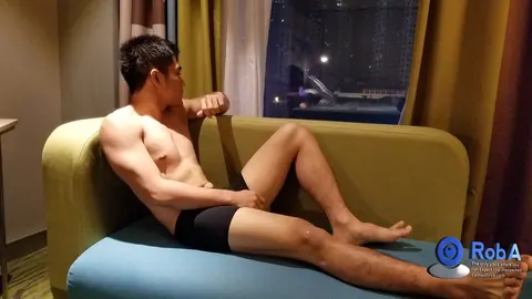 Asian Guy Strips Down and Poses Nude – photo 12 of 15