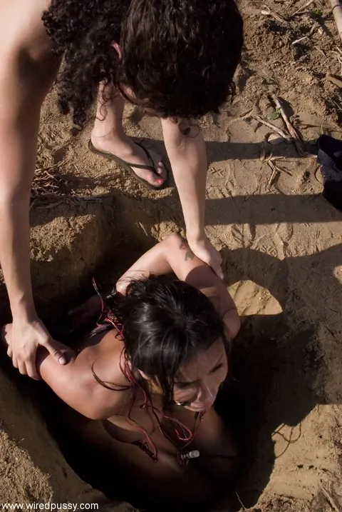 Nadia Styles: Busty Latina MILF Dominates a Woman in Bondage Outdoors – photo 19 of 20
