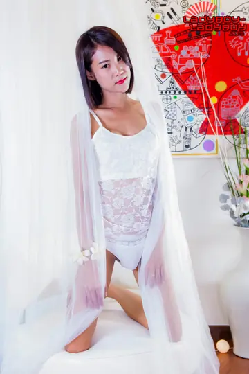 Asian Trans Woman Poses in Panties