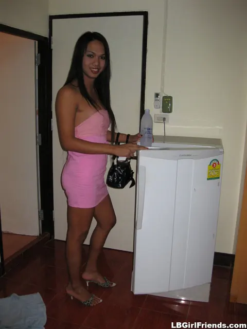 Asian Trans Woman Lifts Her Skirt and Cums – photo 15 of 17