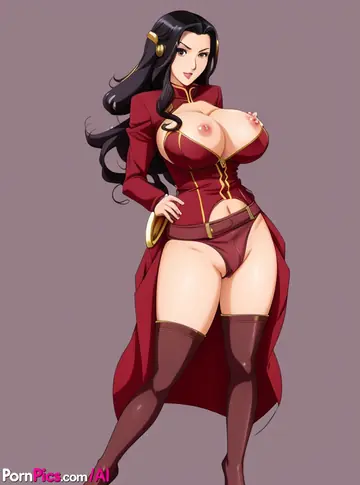 Curvy AI-Generated Woman with Big Tits Spreads Her Pussy