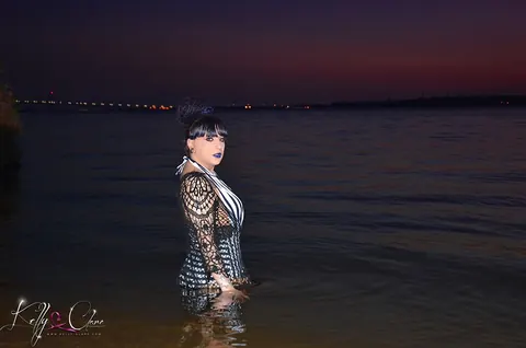 Trans Woman Strips Nude and Shows Off Her Hard Cock and Curves – photo 6 of 16