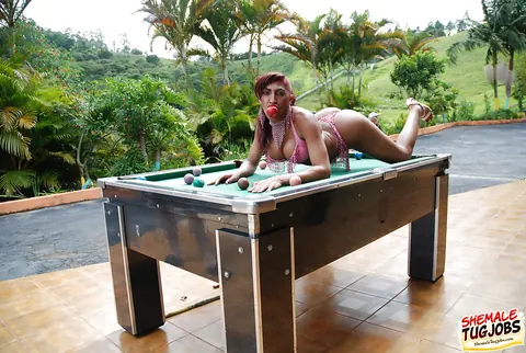 Curvy Ebony Trans Woman Masturbates and Fingers Her Ass Outdoors – photo 3 of 16
