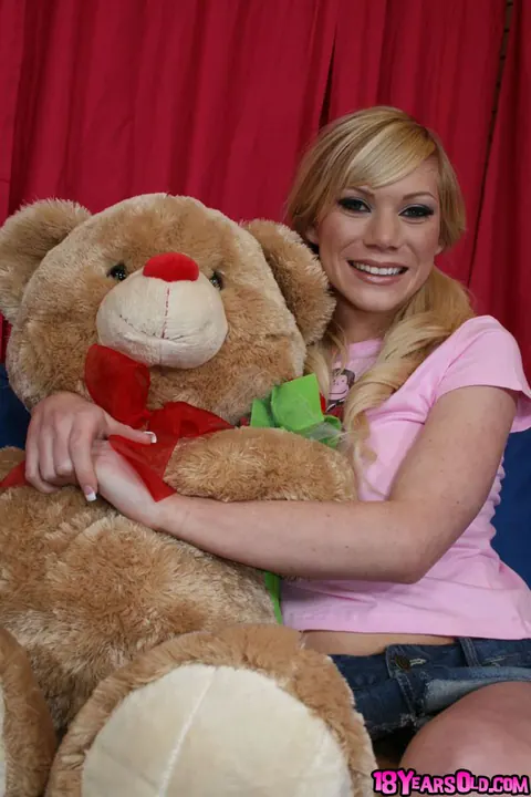 Sasha Sinn: Busty Blonde with Pigtails Spreads Her Pussy Wide – photo 2 of 16