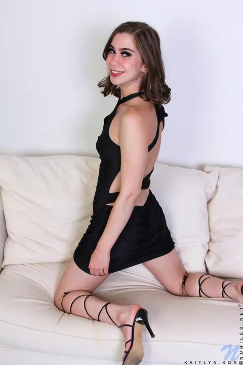 Brunette Uses a Dildo on the Sofa – photo 5 of 21