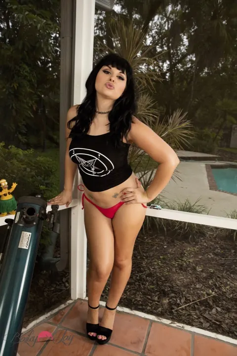 Thick Trans Woman with Big Ass Strips Out of Her Panties – photo 9 of 16