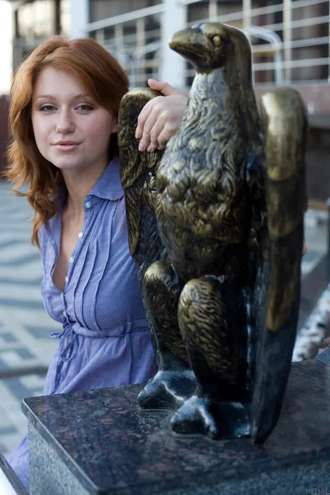 Nomi A: Redhead Shows Her Hairy Pussy and Natural Tits on the Beach – photo 3 of 21