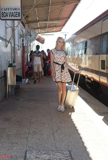 Blonde PAWG Flashes Panties and Plays with a Toy Outside