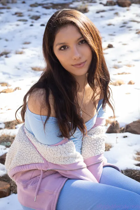 Melody Wylde: Skinny Asian Brunette Poses Outdoors in Revealing Outfit – photo 7 of 15