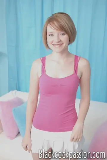 Faith Daniels – Redhead with Small Tits Takes BBC Creampie