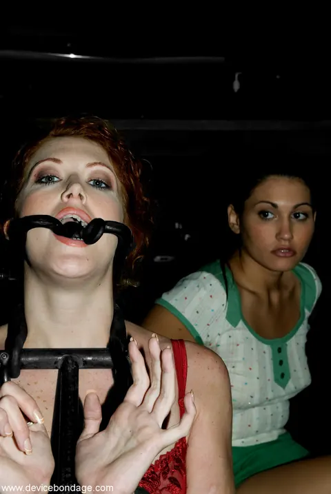 Miss Jade Indica: Tall Latina and Redhead MILFs Bound, Gagged and Spreading in a Dungeon – photo 6 of 17