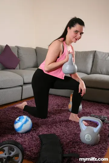 European Brunette Undresses and Takes a Facial After Doggy Style