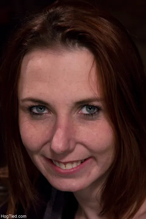 Sasha Lexing: Brunette with Natural Tits Suspended and Fingered in Bondage – photo 21 of 21