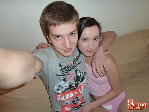 Delphina: Petite European Brunette Sucks and Fucks Before Spreading Wide – photo 2 of 20