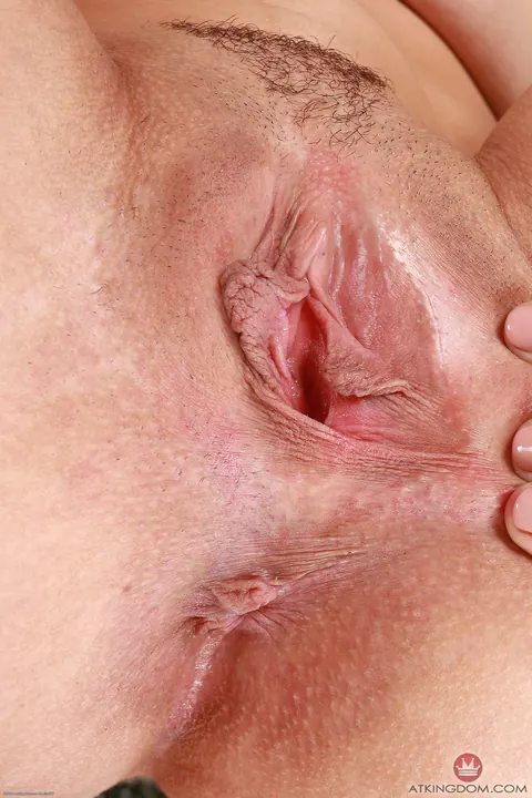 Aften Opal: Brunette Lifts Her Skirt to Spread Her Trimmed Pussy – photo 18 of 21