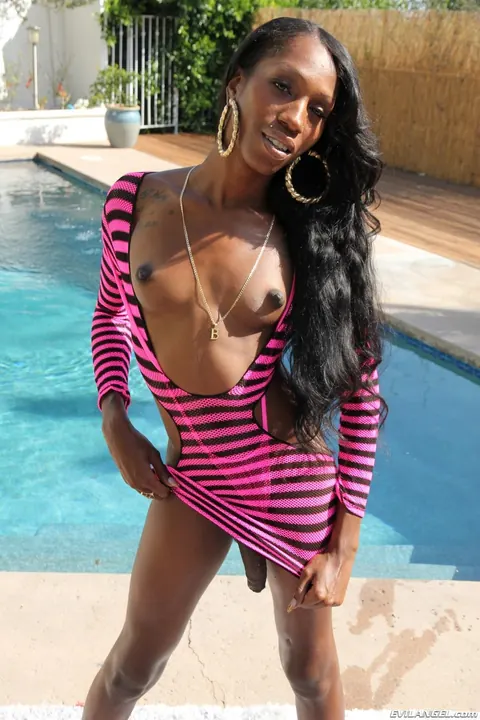 Tall Skinny Trans Woman Strips and Shows Her Cock – photo 4 of 17