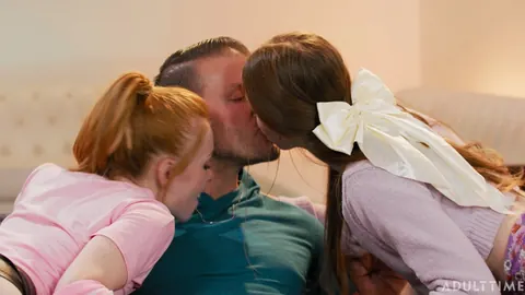 Madi Collins: Petite Redhead Joins a Threesome for Group Sex – photo 7 of 20