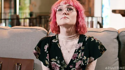 Petite Trans Woman Fucks a Man on the Sofa – photo 20 of 20