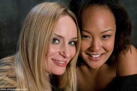 Aiden Starr: Blonde Asian MILF Dominates Slim Mature Woman in Bondage – photo 19 of 21